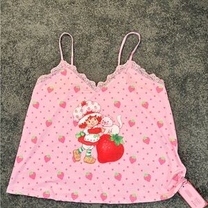 SHEIN Strawberry Shortcake Pink Sleeveless Nightgown / Cami Dress – Size XL NWT